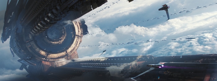 4K Science Fiction Space Station and Fleet