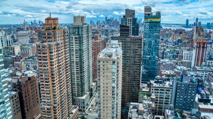 4K Cityscape with Skyscrapers