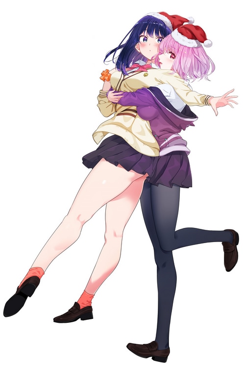 SSSS.GRIDMAN Rikka and Akane Christmas Fan Art