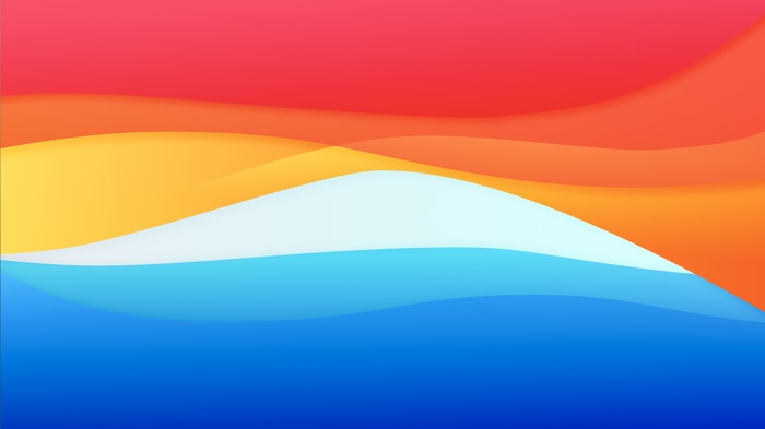 Abstract colorful waves 4K