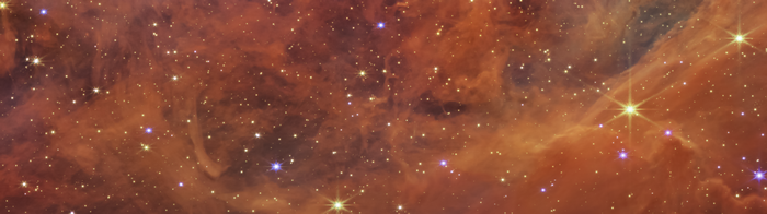 Carina Nebula and Stars in Infrared