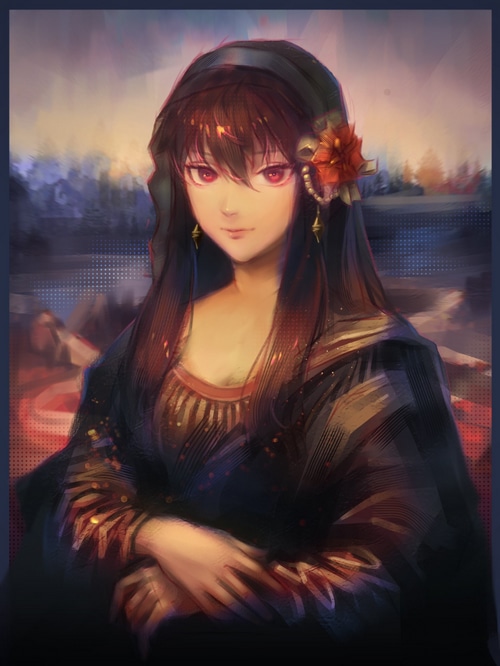 Yor Forger as Mona Lisa Fan Art