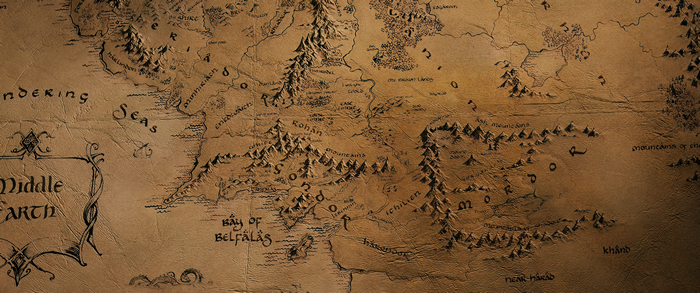 4K Middle-Earth Map from J. R. R. Tolkien