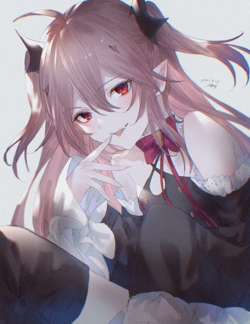 Krul Tepes from Owari No Seraph with fangs