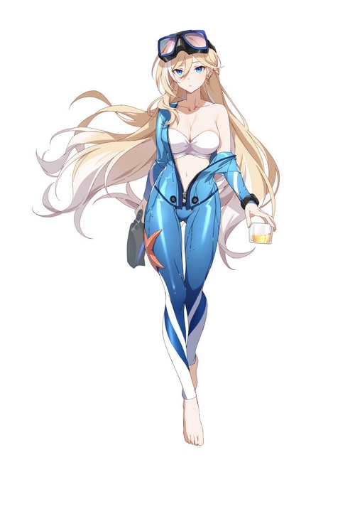 Honkai Impact 3rd character with blonde hair and blue eyes