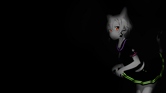 Asada Shino from Sword Art Online in dark setting