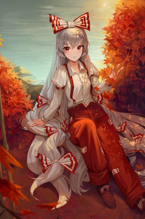 Fujiwara no Mokou in Autumn