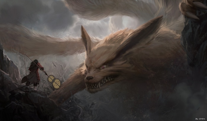 4K Naruto Uchiha Madara vs Nine-Tails