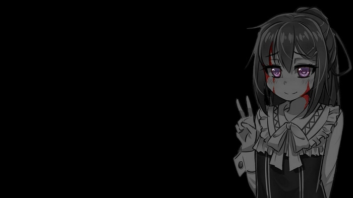 dark background, selective coloring, Dorei to no Seikatsu, blood, peace ...