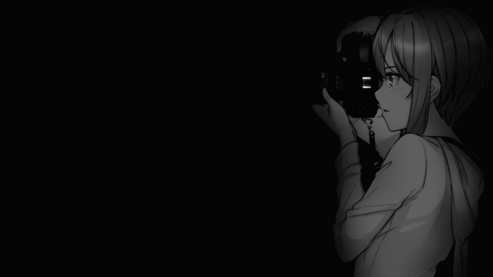 Yuzuki Yukari holding a camera