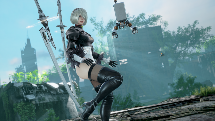 2B from Nier: Automata in Soul Calibur 6
