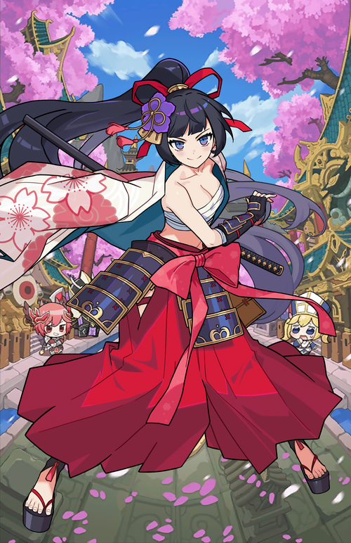 Akayuki from Guardian Tales in a Japanese Garden