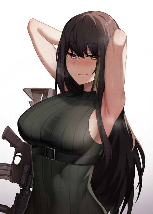 M4A1 from Girls Frontline with a gun