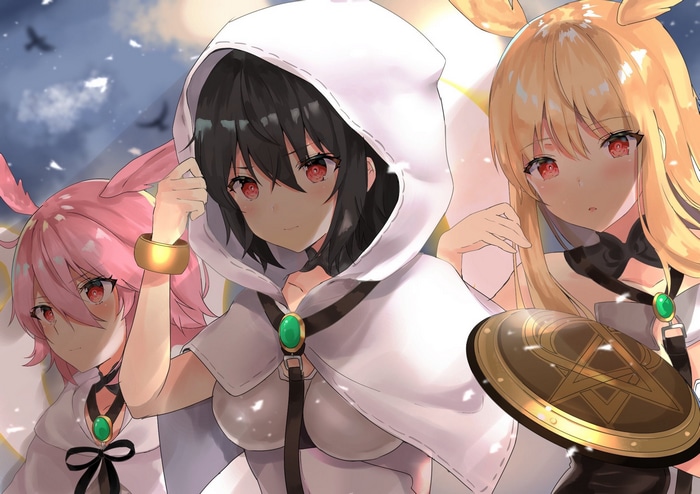 Fate/Grand Order Valkyries Ortlinde, Thrud, and Hildr fan art