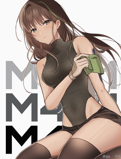 M4A1 fan art from Girls Frontline