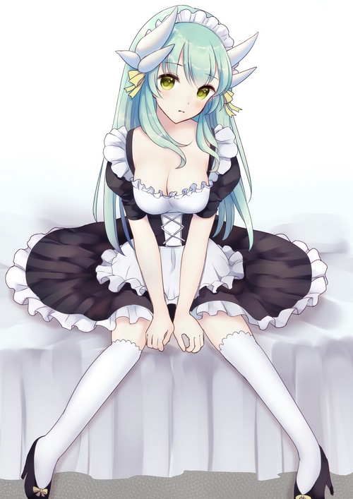Kiyohime in a maid outfit from Fate/Grand Order