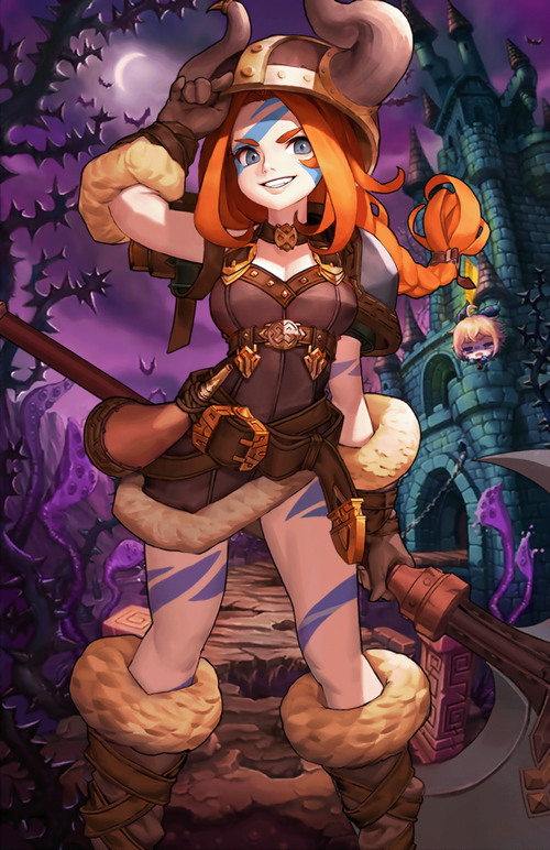 Guardian Tales Neva Viking Warrior with Axe
