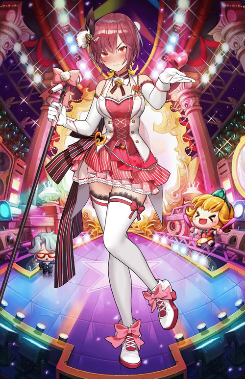 Eva the Idol from Guardian Tales on stage