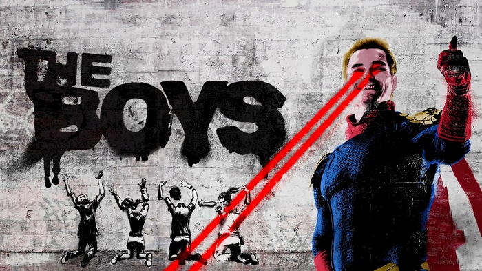 4K The Boys Graffiti with Homelander