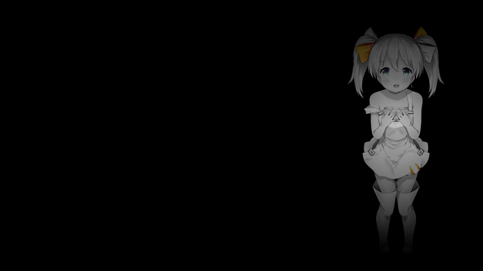 4K anime girl with pigtails and yellow bows