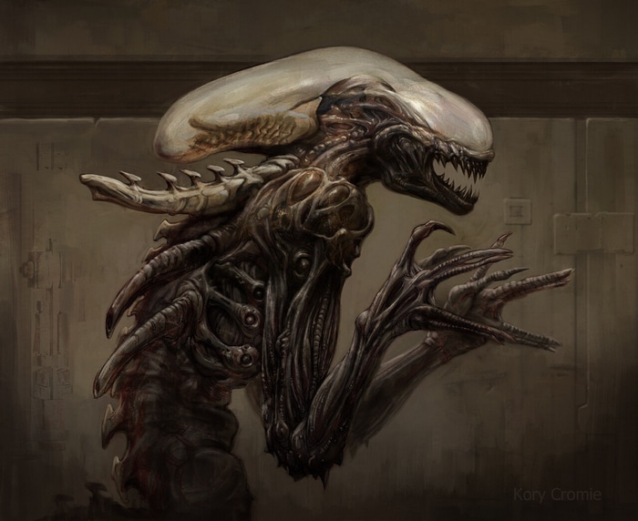 Xenomorph creature from science fiction horror
