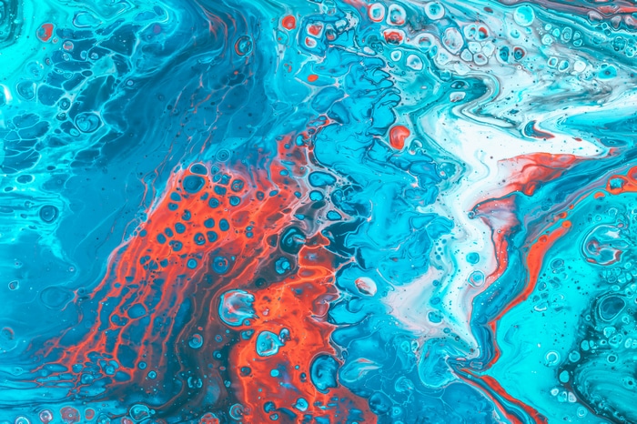 4K Abstract Blue and Orange Texture