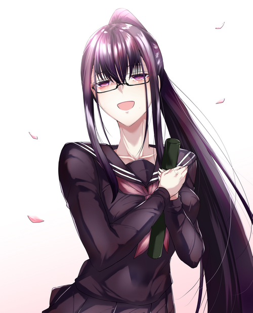 Murasaki Shikibu from Fate/Grand Order holding a scroll