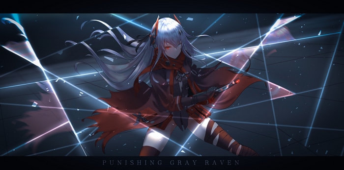 4K Punishing: Gray Raven character with red scarf