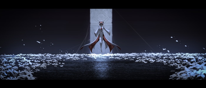 Fantasy Art of a Figure in White