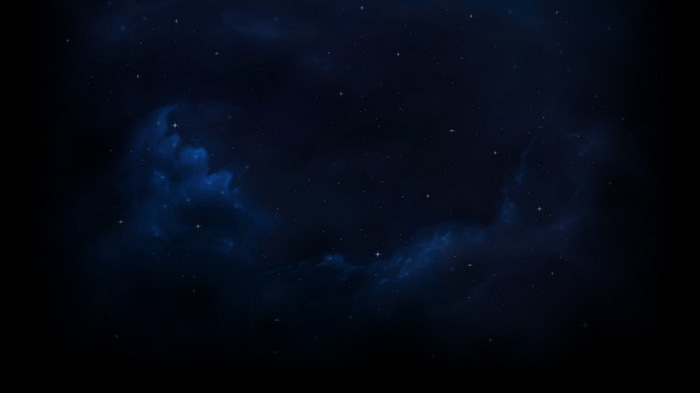 Dark night sky with stars and nebulae