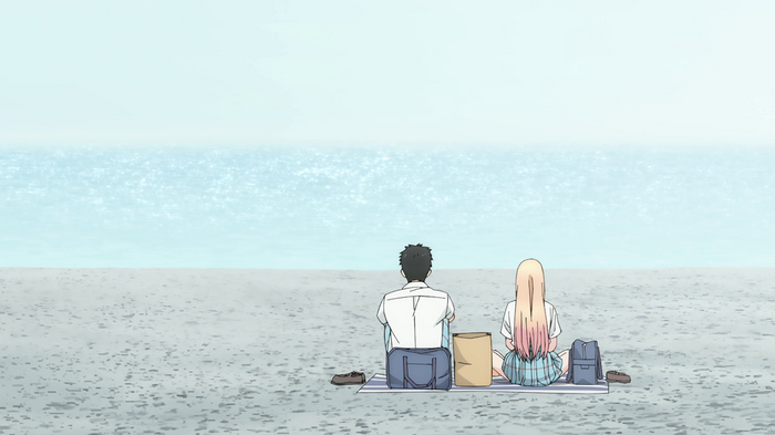 Marin Kitagawa and Wakana Gojo on the beach