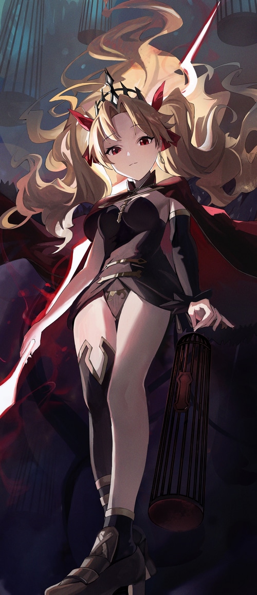 Ereshkigal from Fate/Grand Order with blonde twintails