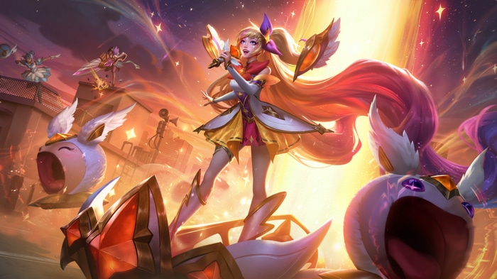 Star Guardian Seraphine and Supporters in League of Legends