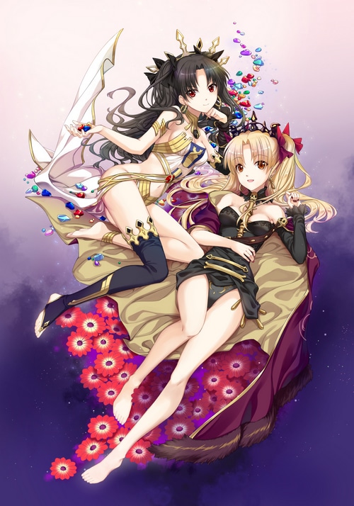 Ishtar and Ereshkigal from Fate/Grand Order fan art