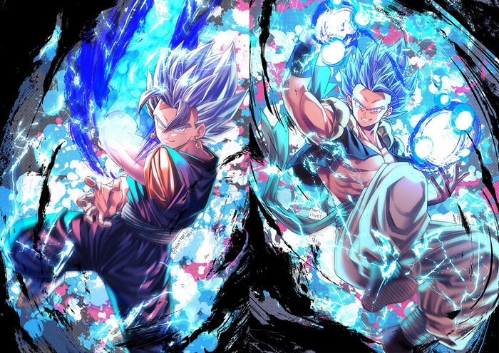 Vegito and Gogeta in Dragon Ball Super