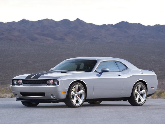 2008 Dodge Challenger SRT8 in a desert landscape