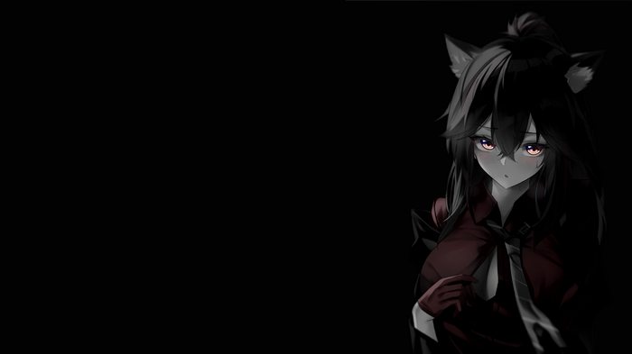 4K Anime Fox Girl with Pink Eyes