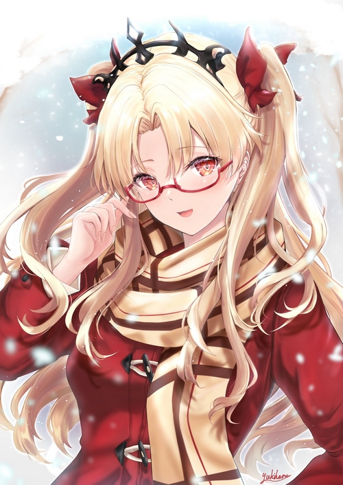 Ereshkigal from Fate/Grand Order with glasses and scarf