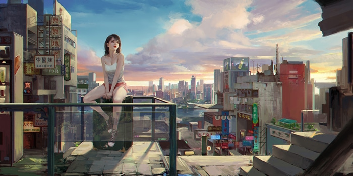 4K cityscape artwork by Chaichan Artwichai