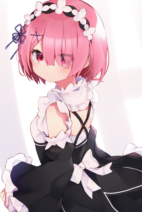 Ram from Re:Zero Maid Outfit Fan Art