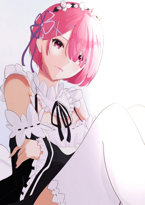 Ram from Re:Zero in a maid outfit