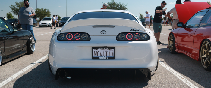 Toyota Supra MK4 at a car show