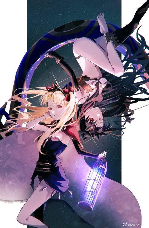 Ishtar and Ereshkigal from Fate/Grand Order fan art