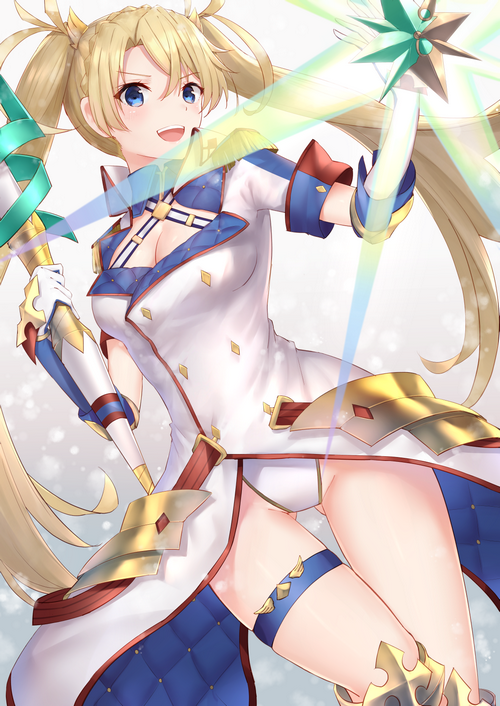 Bradamante from Fate/Grand Order holding a staff