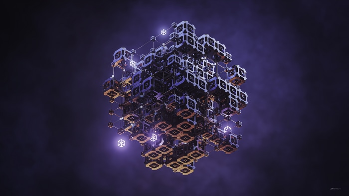 4K Abstract Geometric Structure by Dante Metaphor