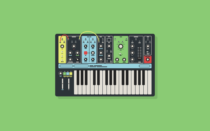 Moog Synthesizer with Keyboard
