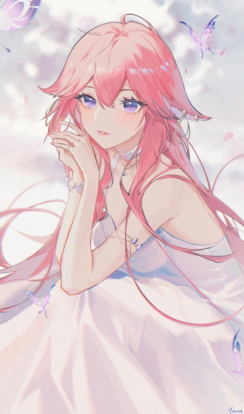 Yae Miko from Genshin Impact fan art