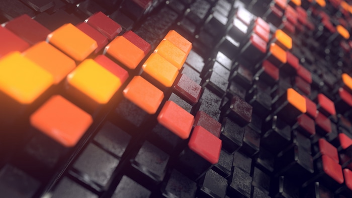 Abstract 4K Dante Metaphor Cubes