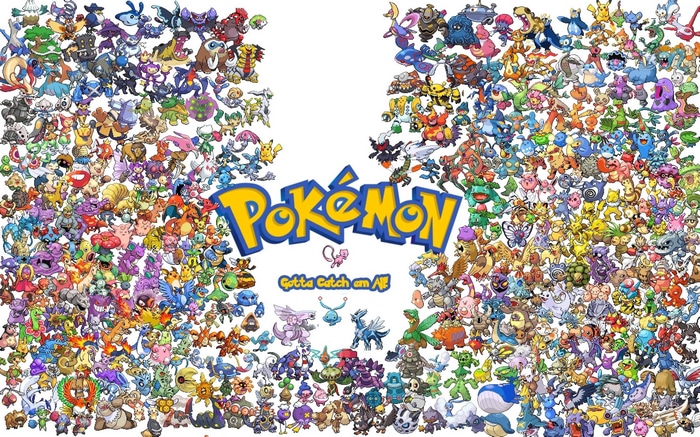 Pokémon Collage with "Gotta Catch 'Em All!"