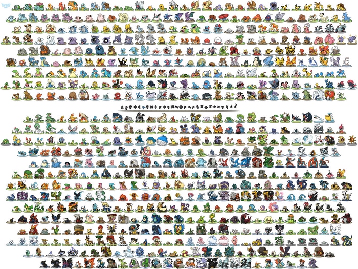 Collage of Pokémon Characters